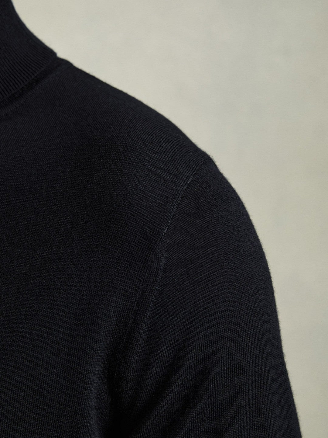 Reiss | Slim Fit Merino Wool Roll Neck Jumper in Navy