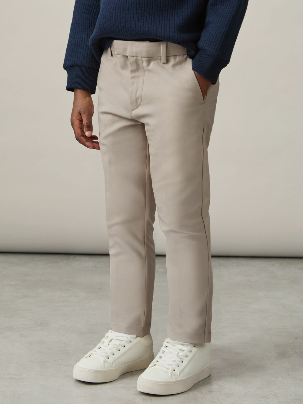 Reiss | 3-9 yrs Slim Fit Tapered Chinos in Stone
