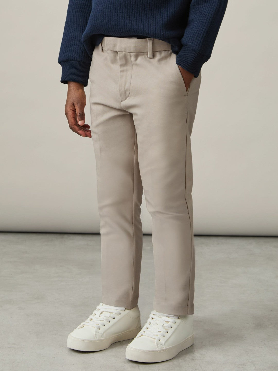 Reiss | 3-9 yrs Slim Fit Tapered Chinos in Stone