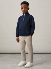 Reiss | 3-9 yrs Slim Fit Tapered Chinos in Stone