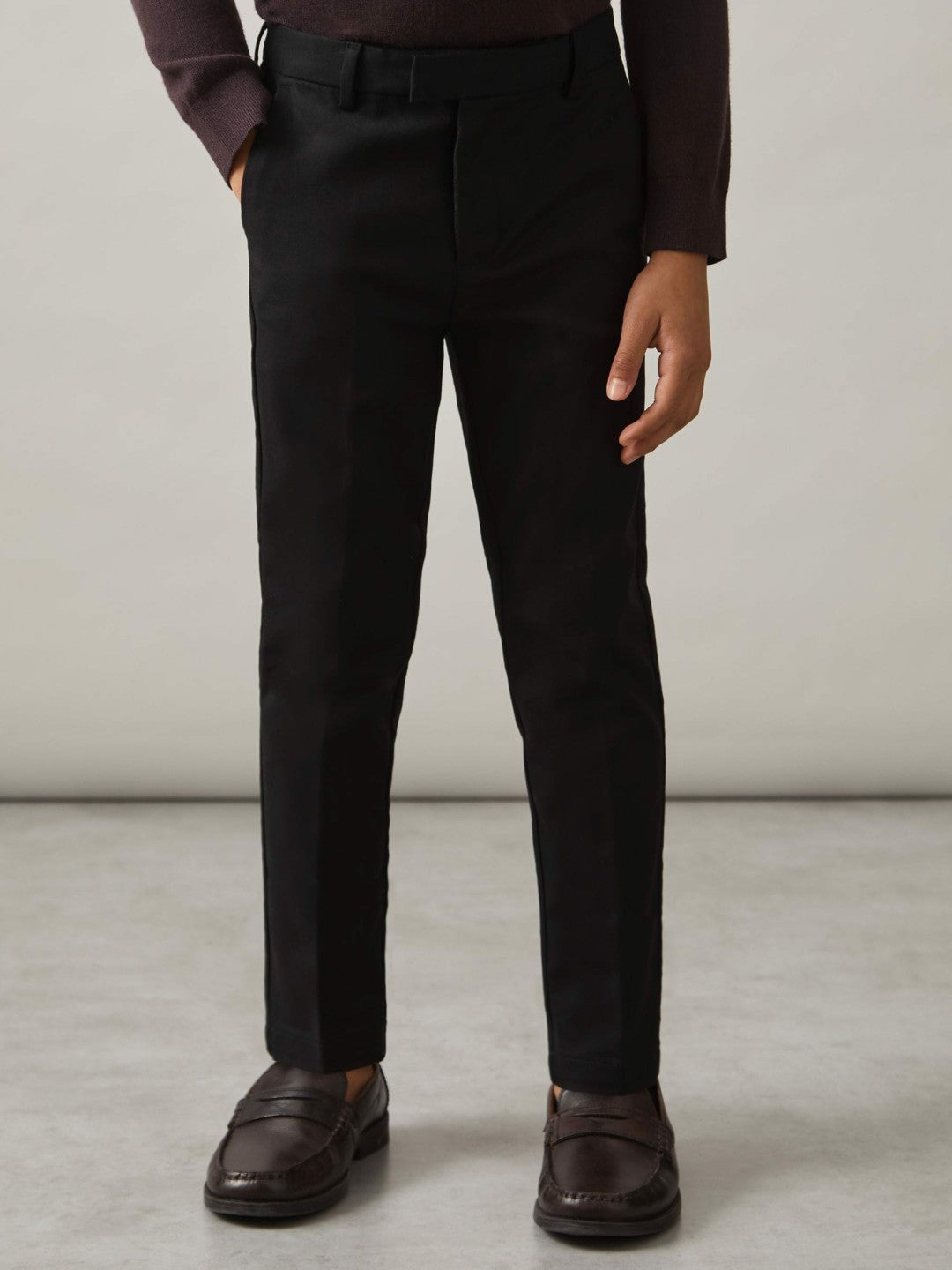 Reiss | 3-9 yrs Slim Fit Tapered Chinos in Black