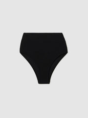 Reiss | High Rise Bikini Bottoms in Black