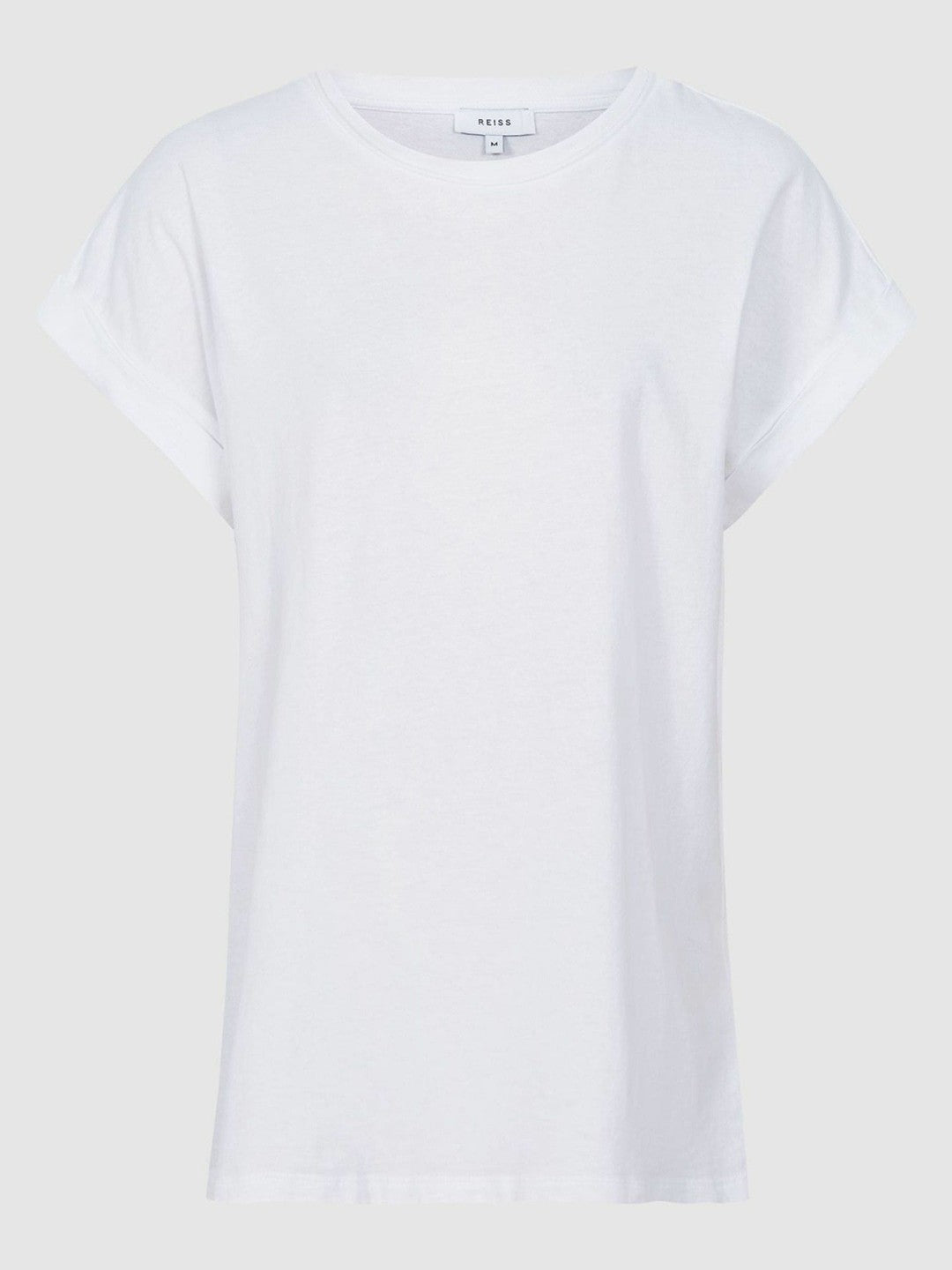 Reiss | Cotton-Jersey Crew Neck T-Shirt in White