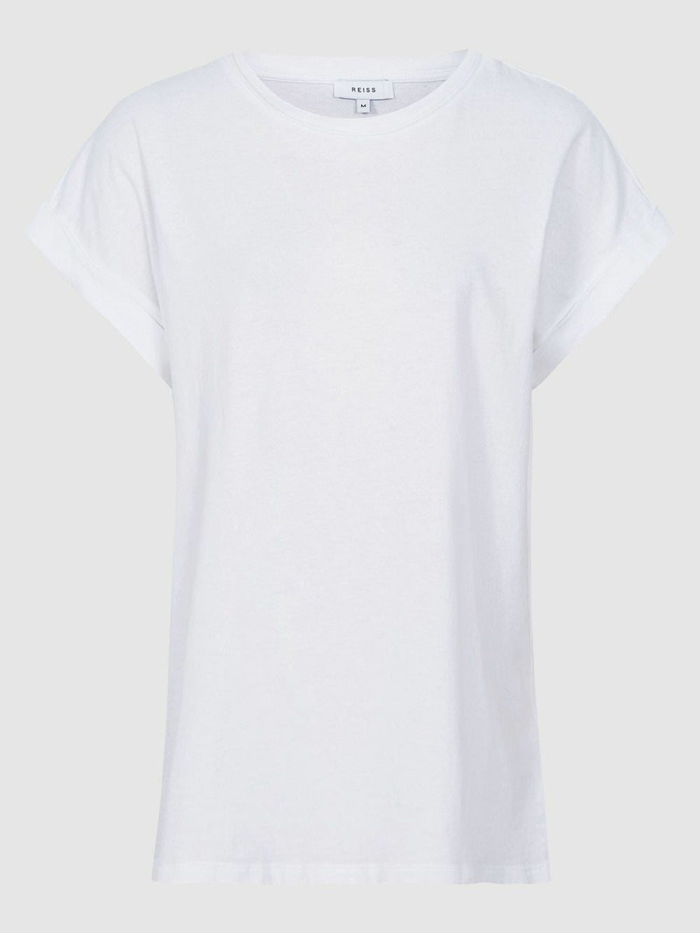 Reiss | Cotton-Jersey Crew Neck T-Shirt in White
