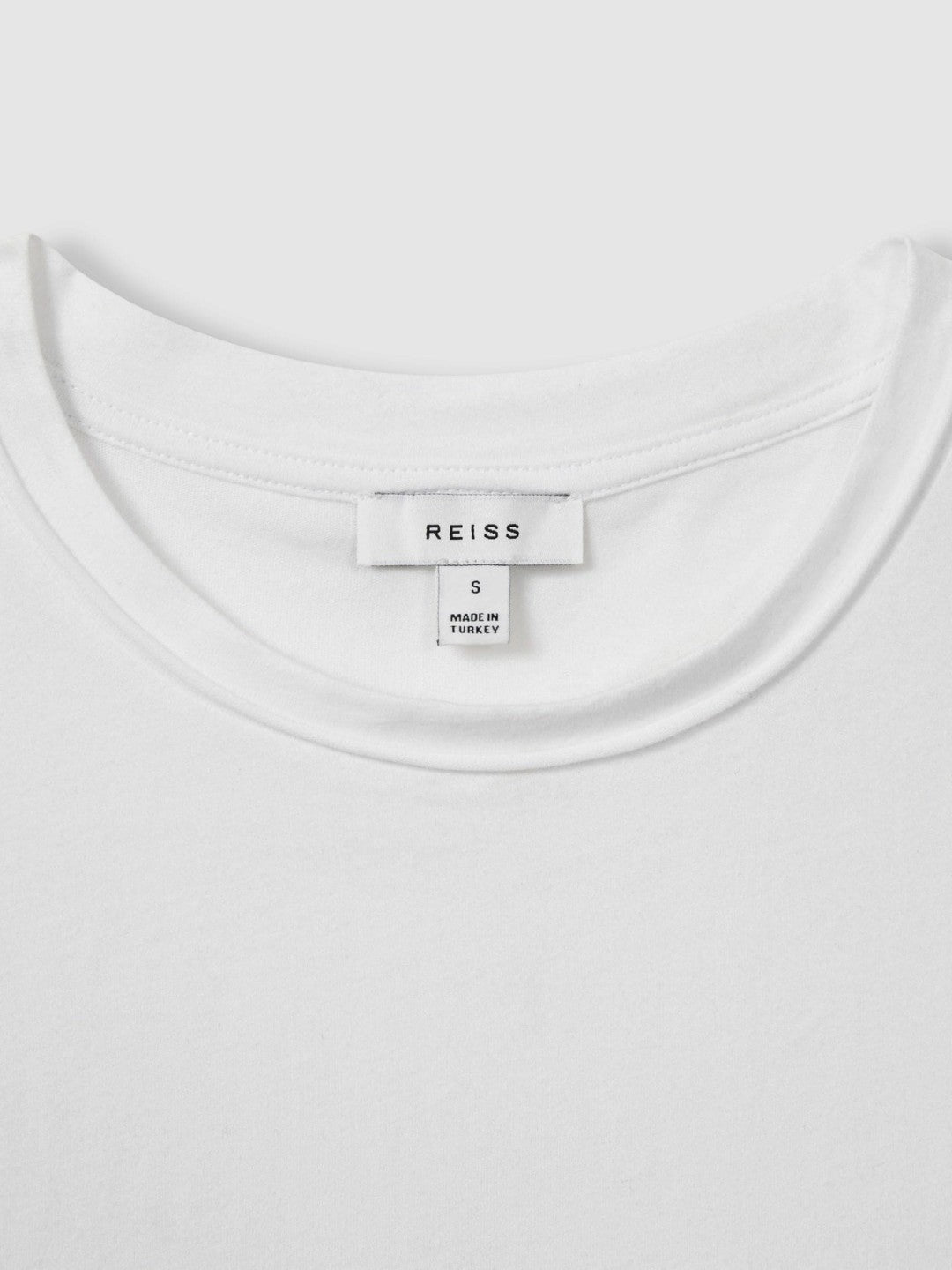 Reiss | Cotton-Jersey Crew Neck T-Shirt in White