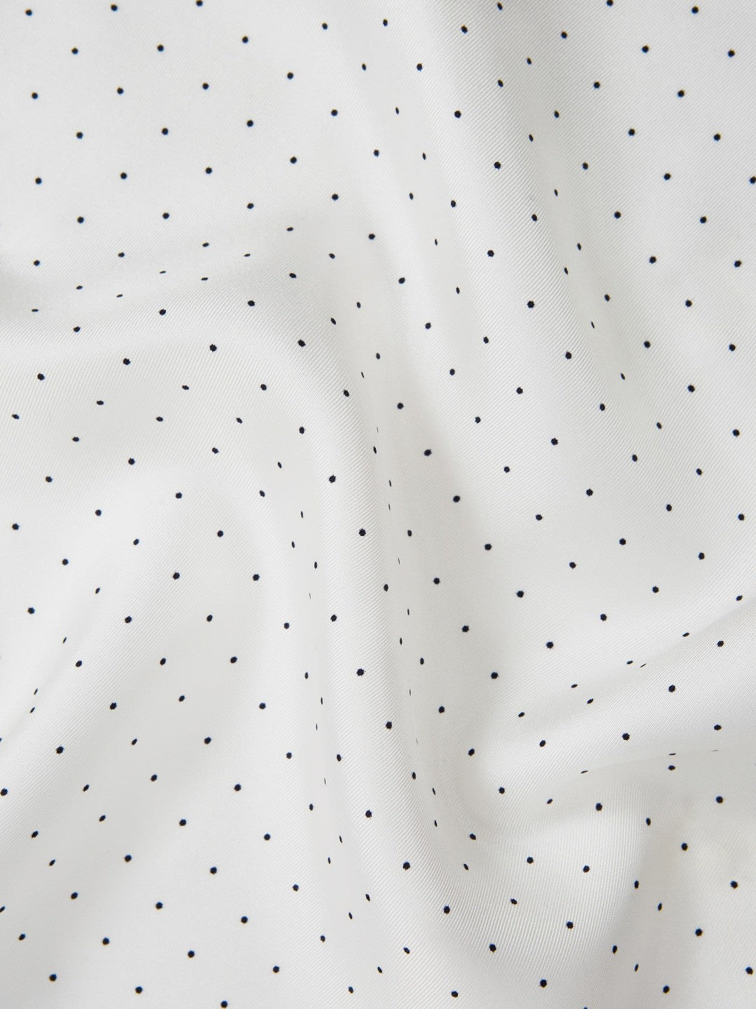 Reiss | Polka Dot Silk Pocket Square in White