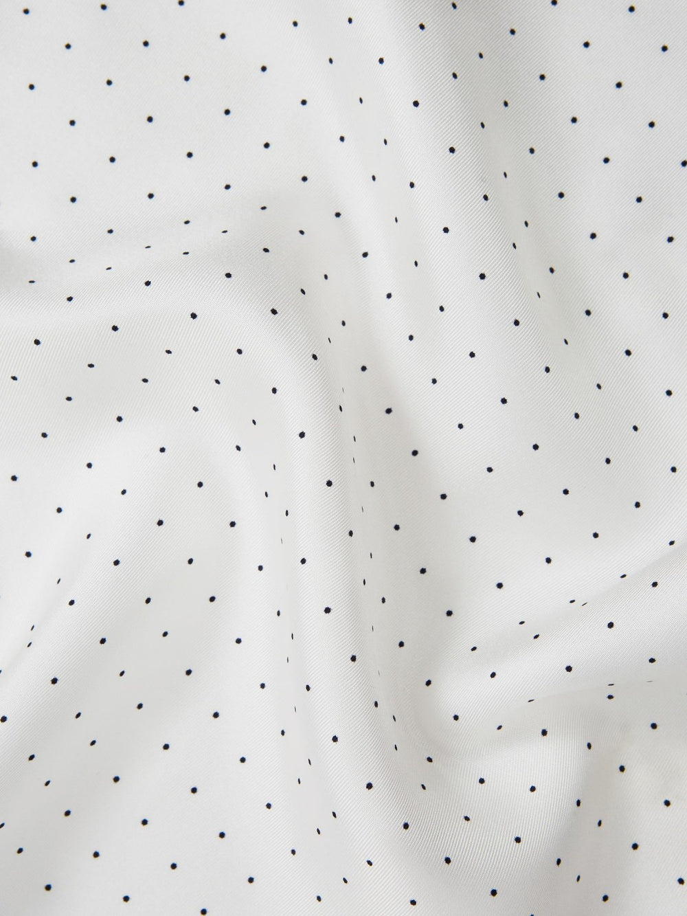 Reiss | Polka Dot Silk Pocket Square in White