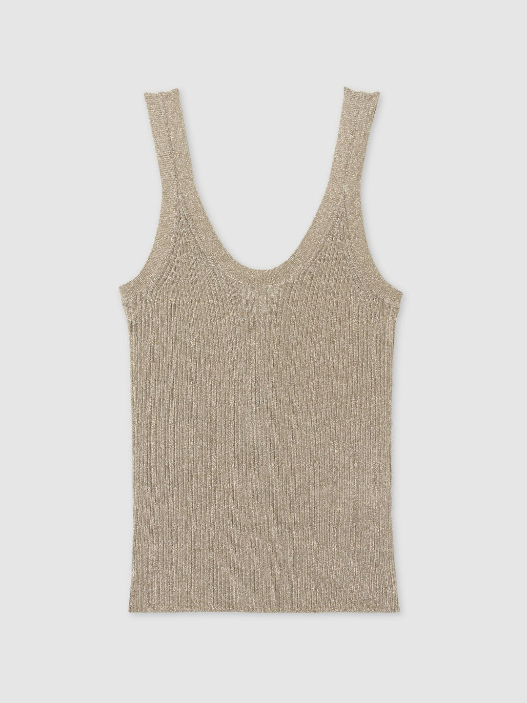 Reiss | Metallic Vest Top in Gold