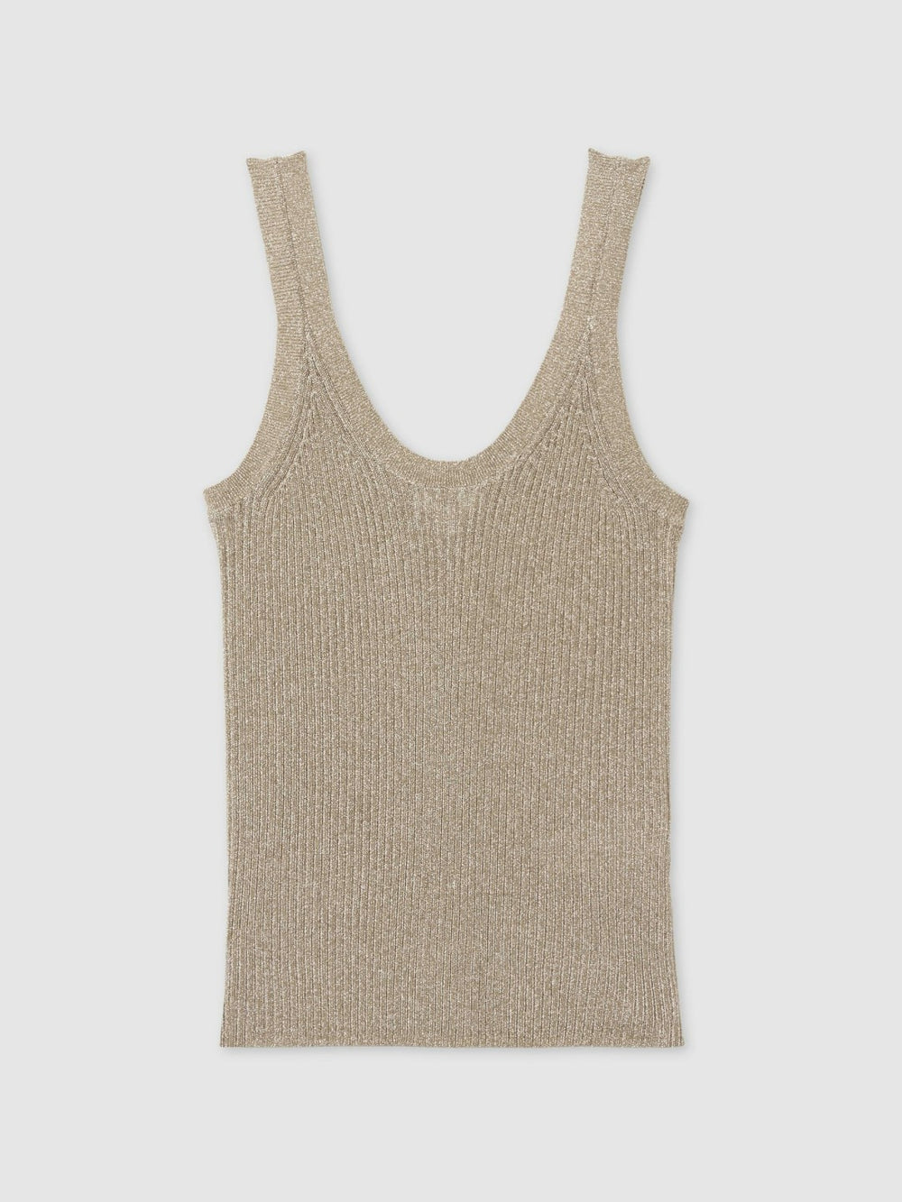 Reiss | Metallic Vest Top in Gold