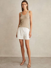 Reiss | Metallic Vest Top in Gold