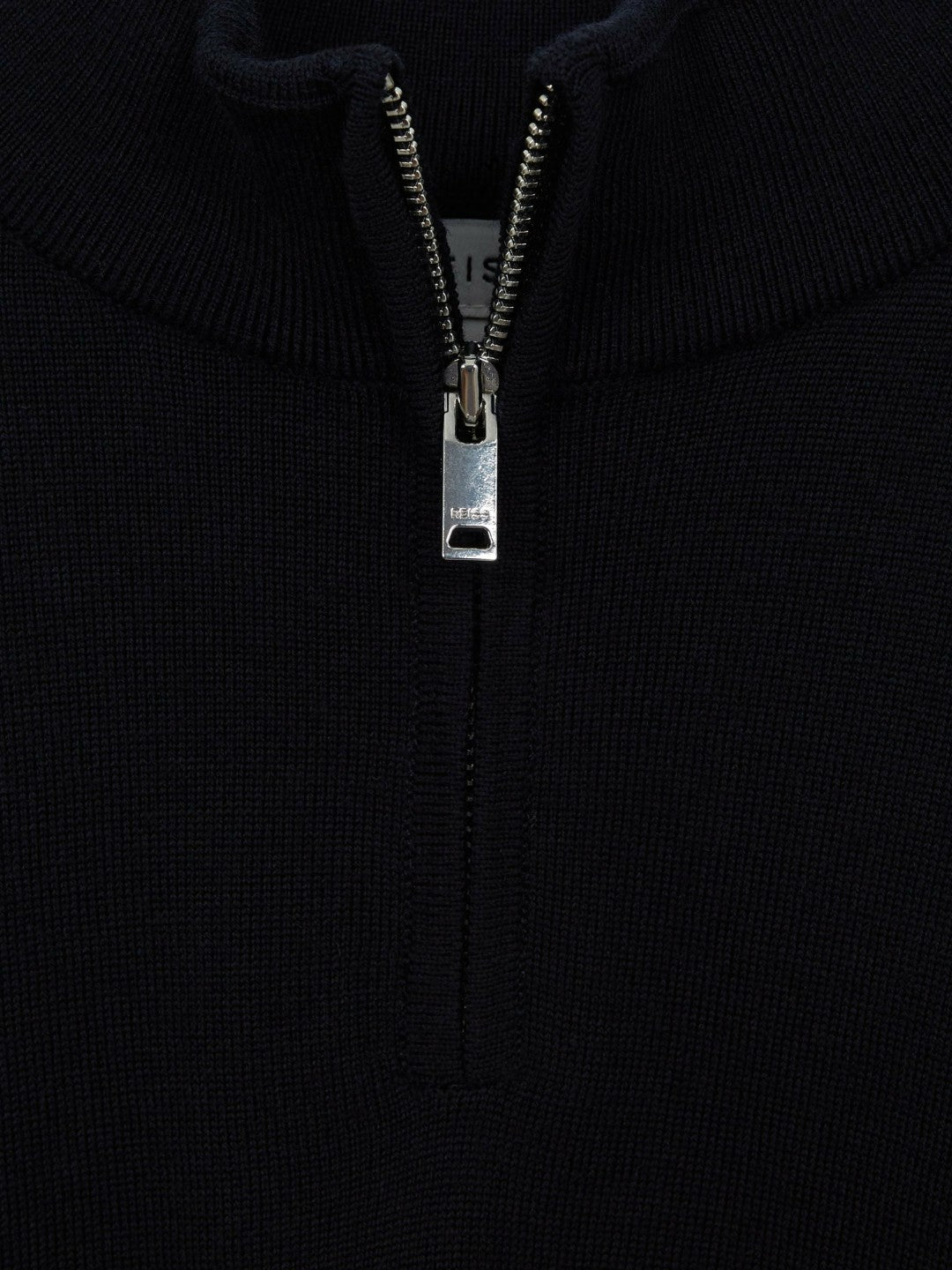 Reiss | 4-9 yrs Merino Wool Zip-Neck Jumper in Navy