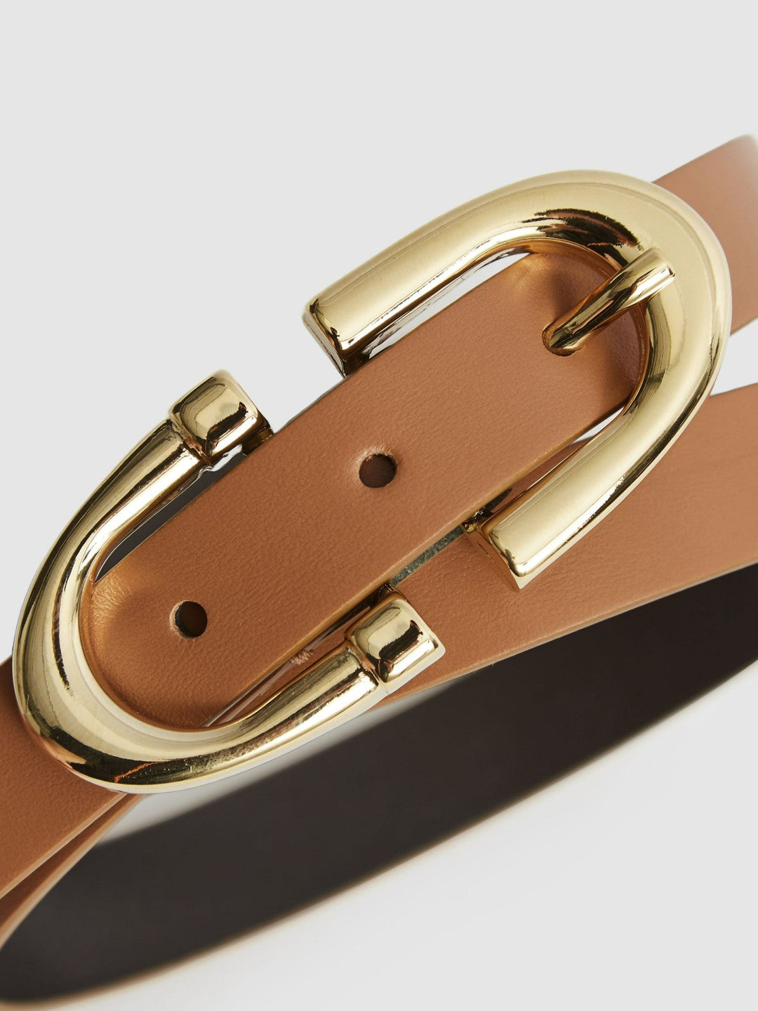 Reiss | Horseshoe Belt in Tan