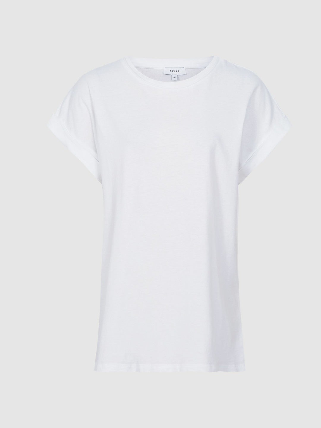 Reiss | Cotton-Jersey Crew Neck T-Shirt in White