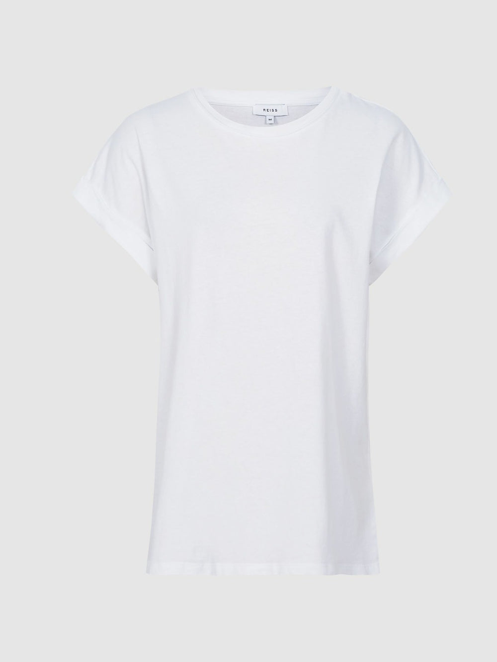Reiss | Cotton-Jersey Crew Neck T-Shirt in White
