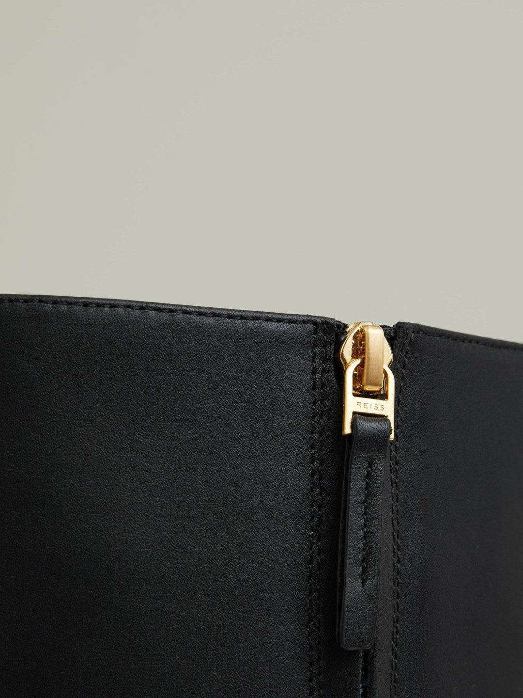 Reiss | Block Heel Knee High Boots in Black
