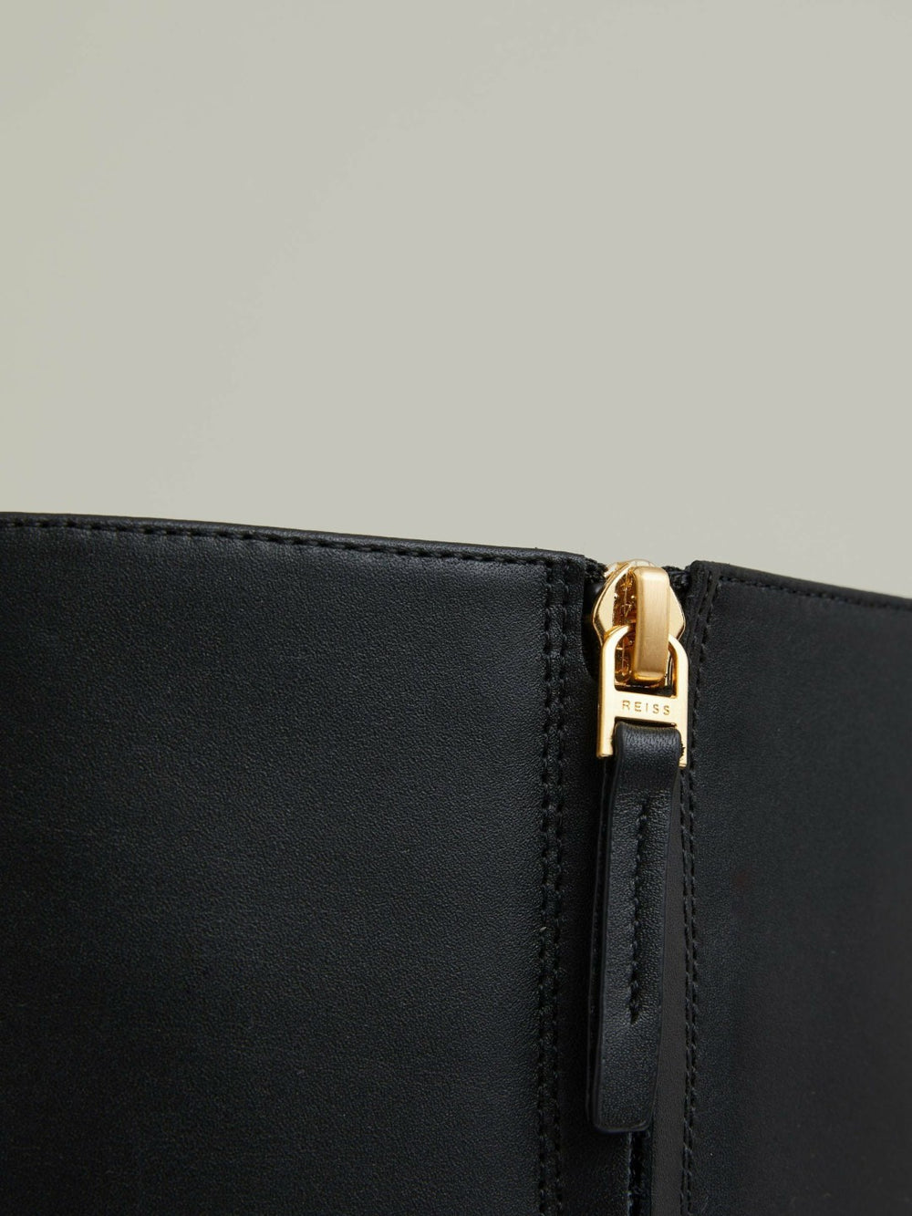 Reiss | Block Heel Knee High Boots in Black