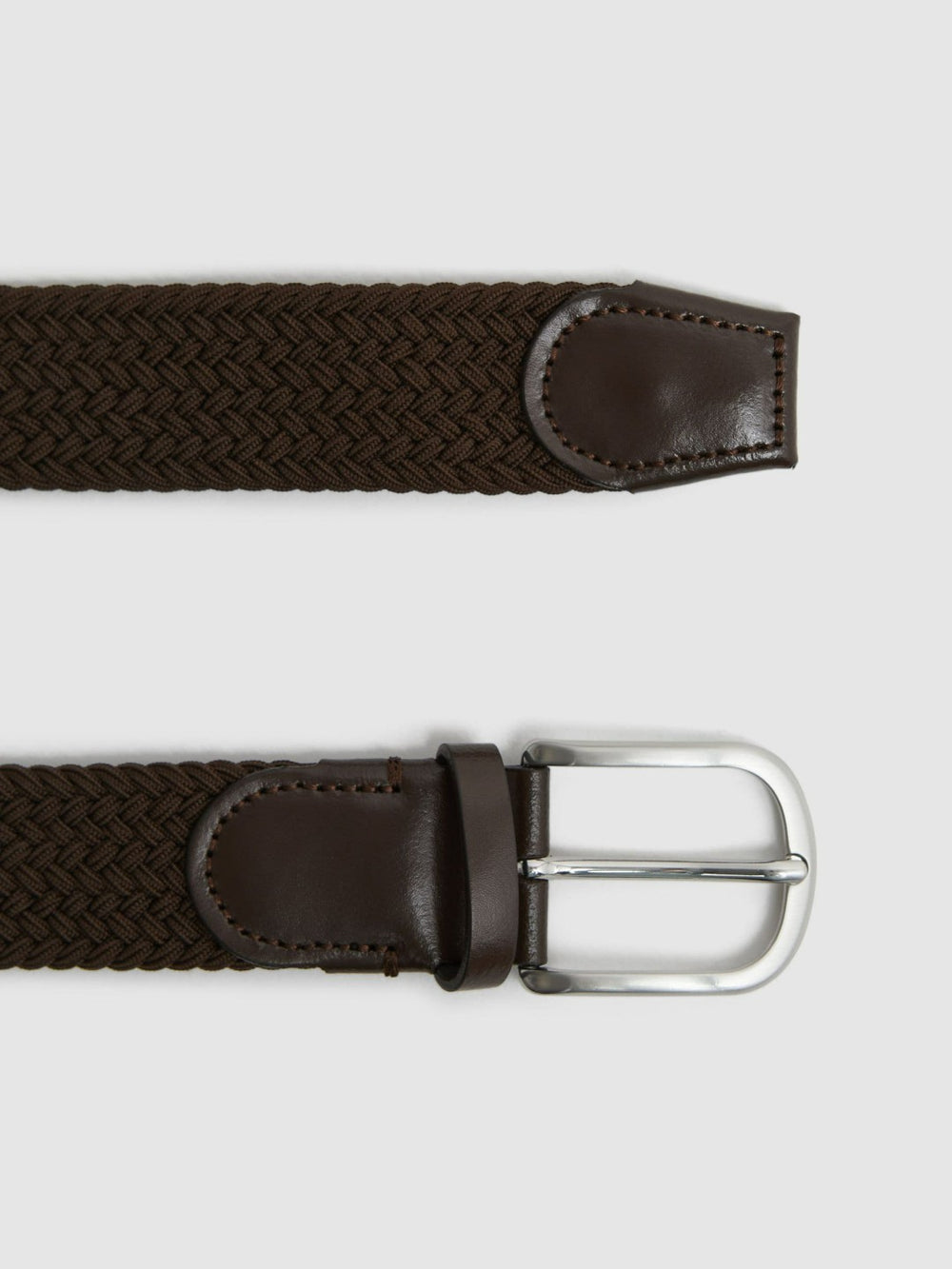 Reiss | Woven Belt in Dark Brown