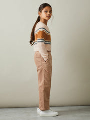 Reiss | Colourblock Striped Jumper in Pink