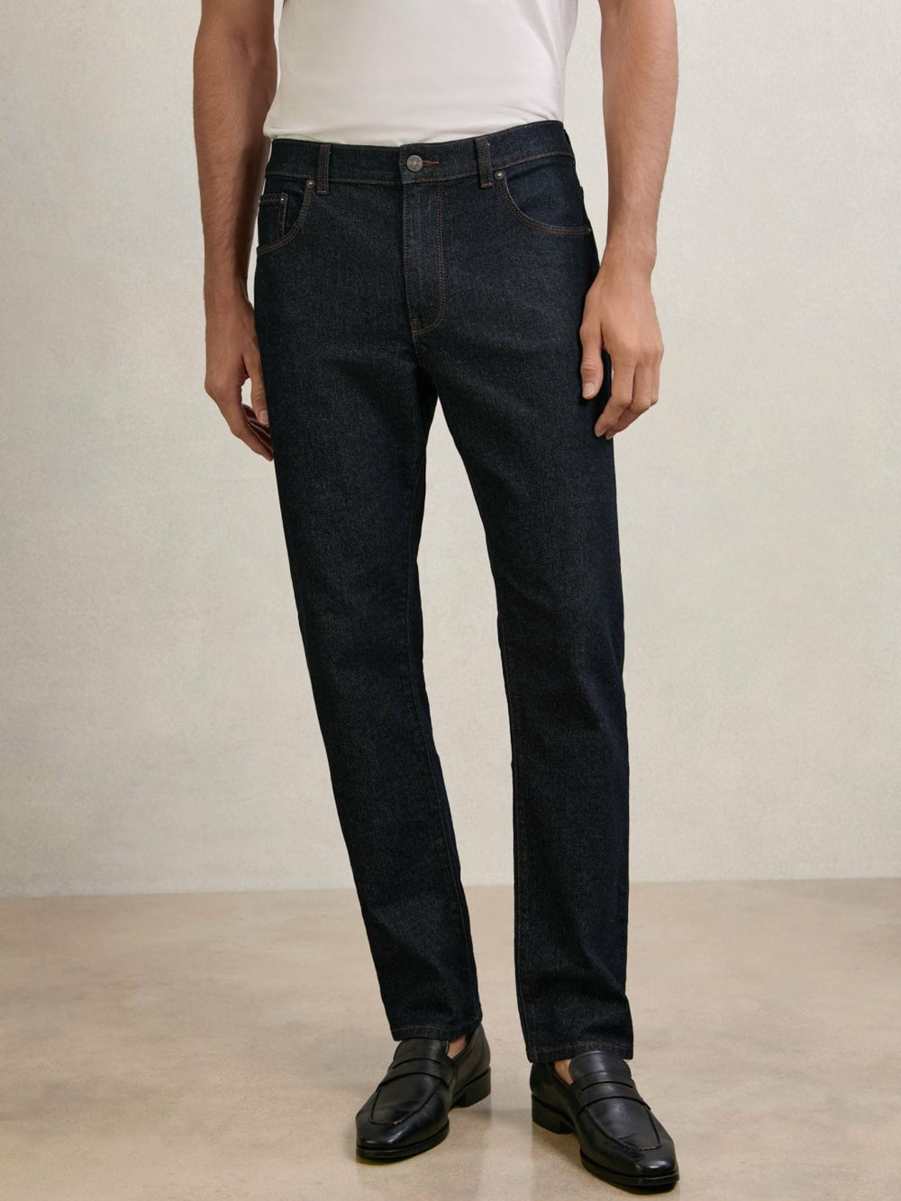 Reiss | Straight-Leg Jeans in Raw Indigo