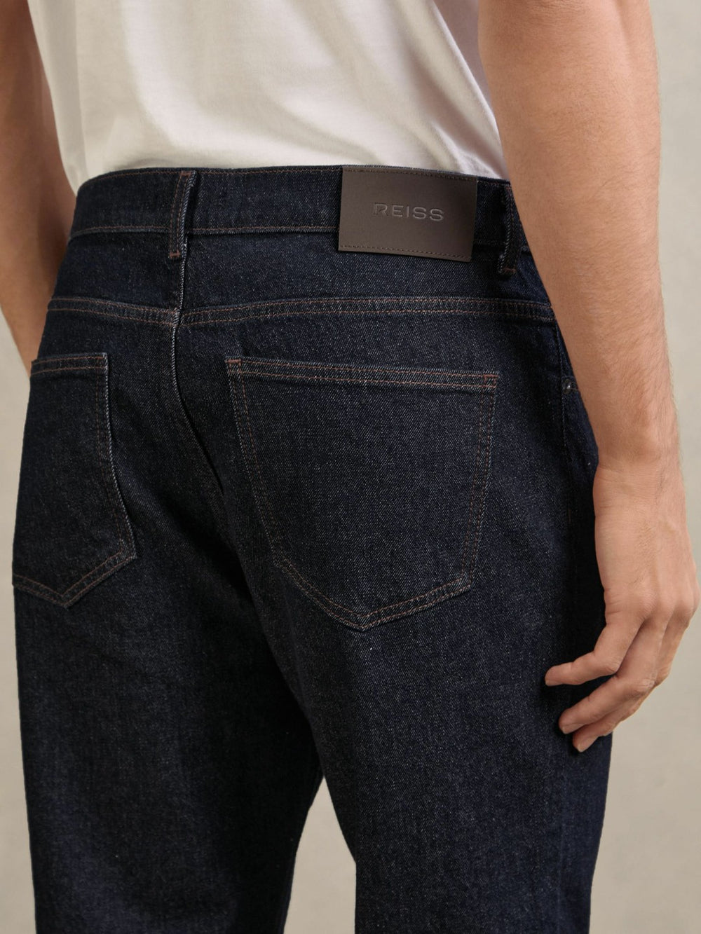 Reiss | Straight-Leg Jeans in Raw Indigo