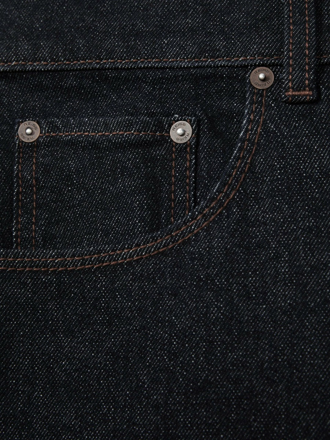 Reiss | Straight-Leg Jeans in Raw Indigo