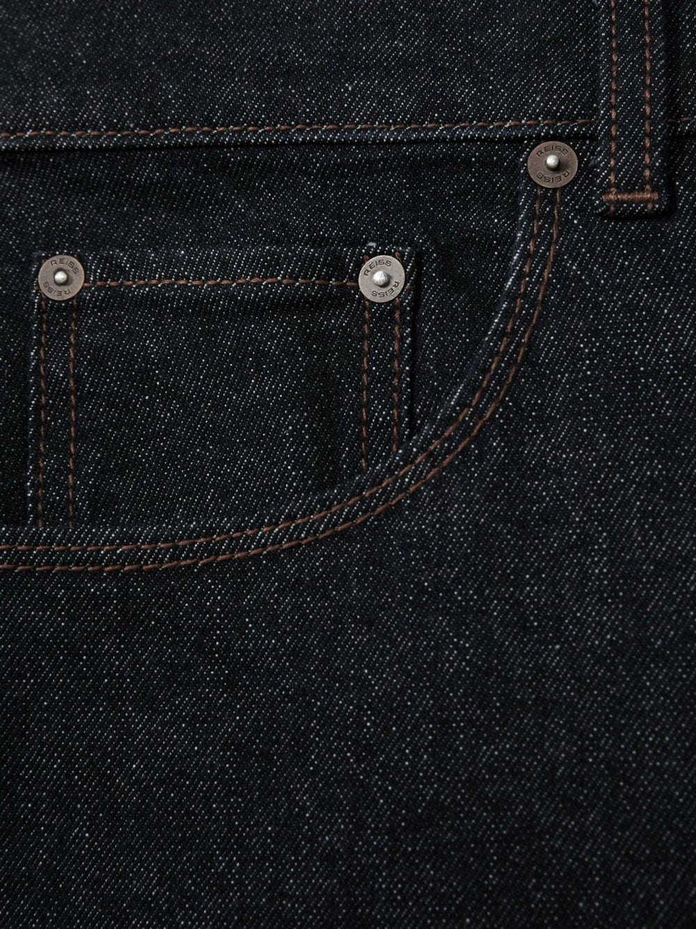 Reiss | Straight-Leg Jeans in Raw Indigo