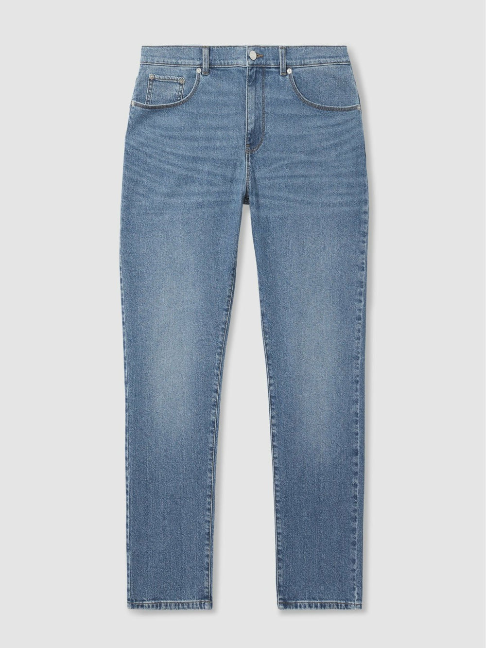 Reiss | Straight-Leg Jeans in Mid Blue Wash