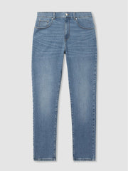 Reiss | Straight-Leg Jeans in Mid Blue Wash