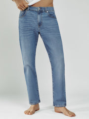Reiss | Straight-Leg Jeans in Mid Blue Wash