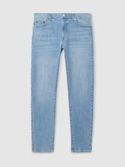 Reiss | Cotton-Stretch Slim-Fit Jeans in Light Blue Wash