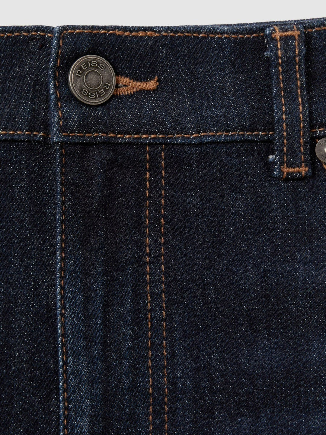 Reiss | Cotton-Stretch Slim-Fit Jeans in Indigo Blue Wash
