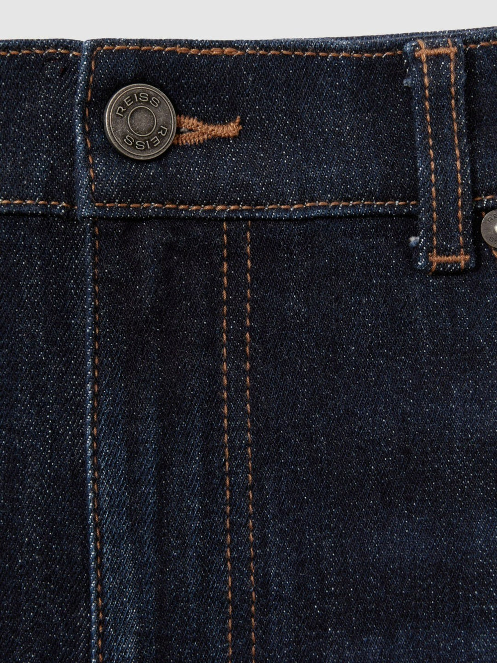 Reiss | Cotton-Stretch Slim-Fit Jeans in Indigo Blue Wash