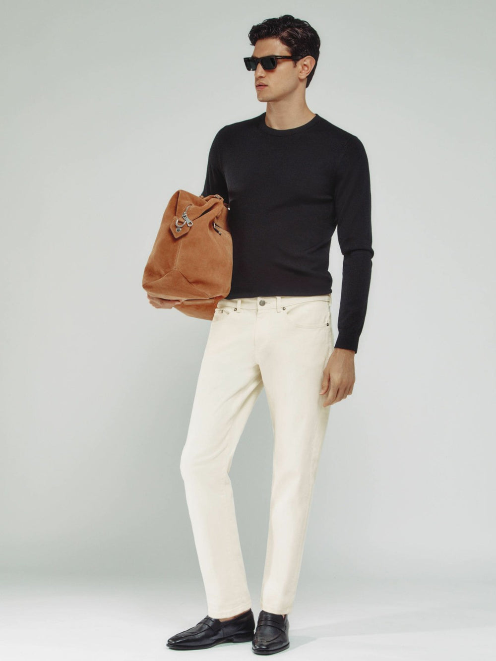 Reiss | Relaxed-Fit Cropped Jeans in White