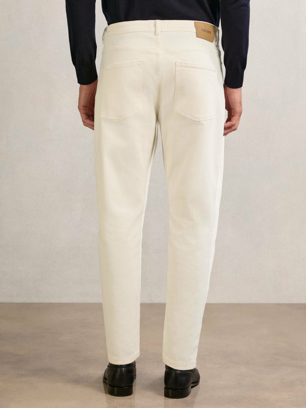 Reiss | Relaxed-Fit Cropped Jeans in White