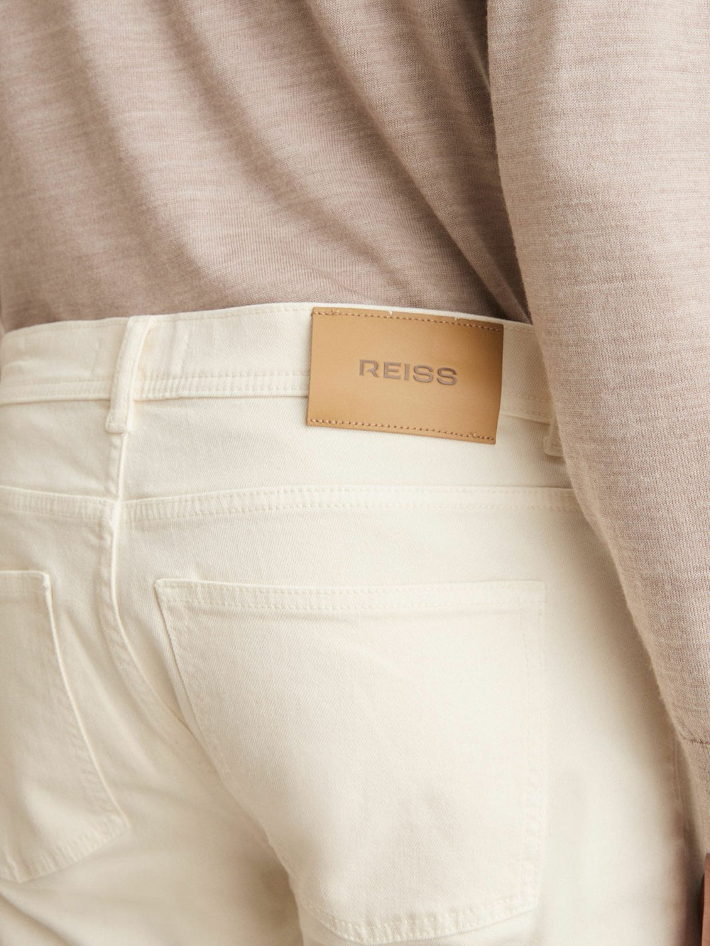 Reiss | Cotton-Stretch Slim-Fit Jeans in White