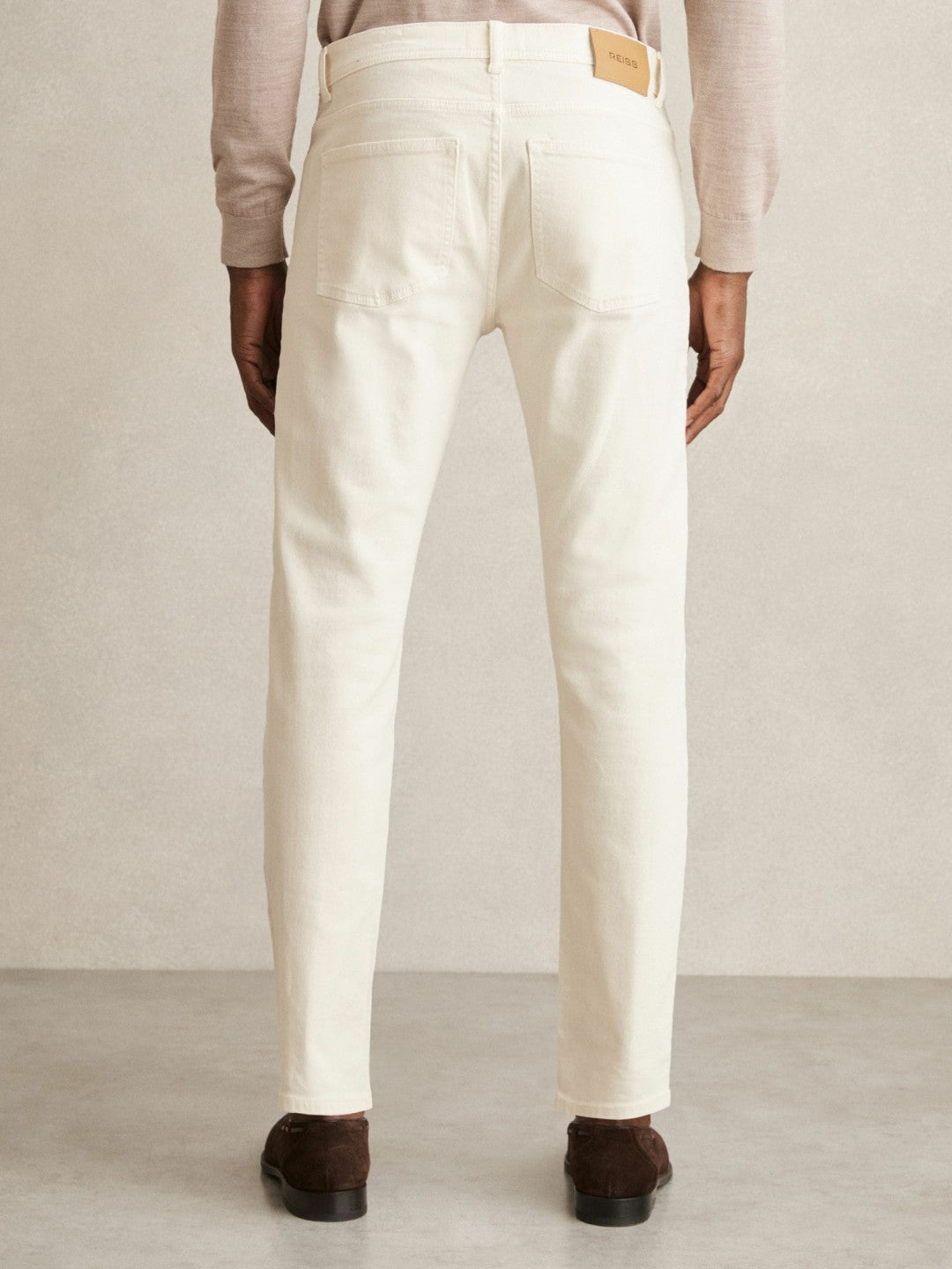 Reiss | Cotton-Stretch Slim-Fit Jeans in White