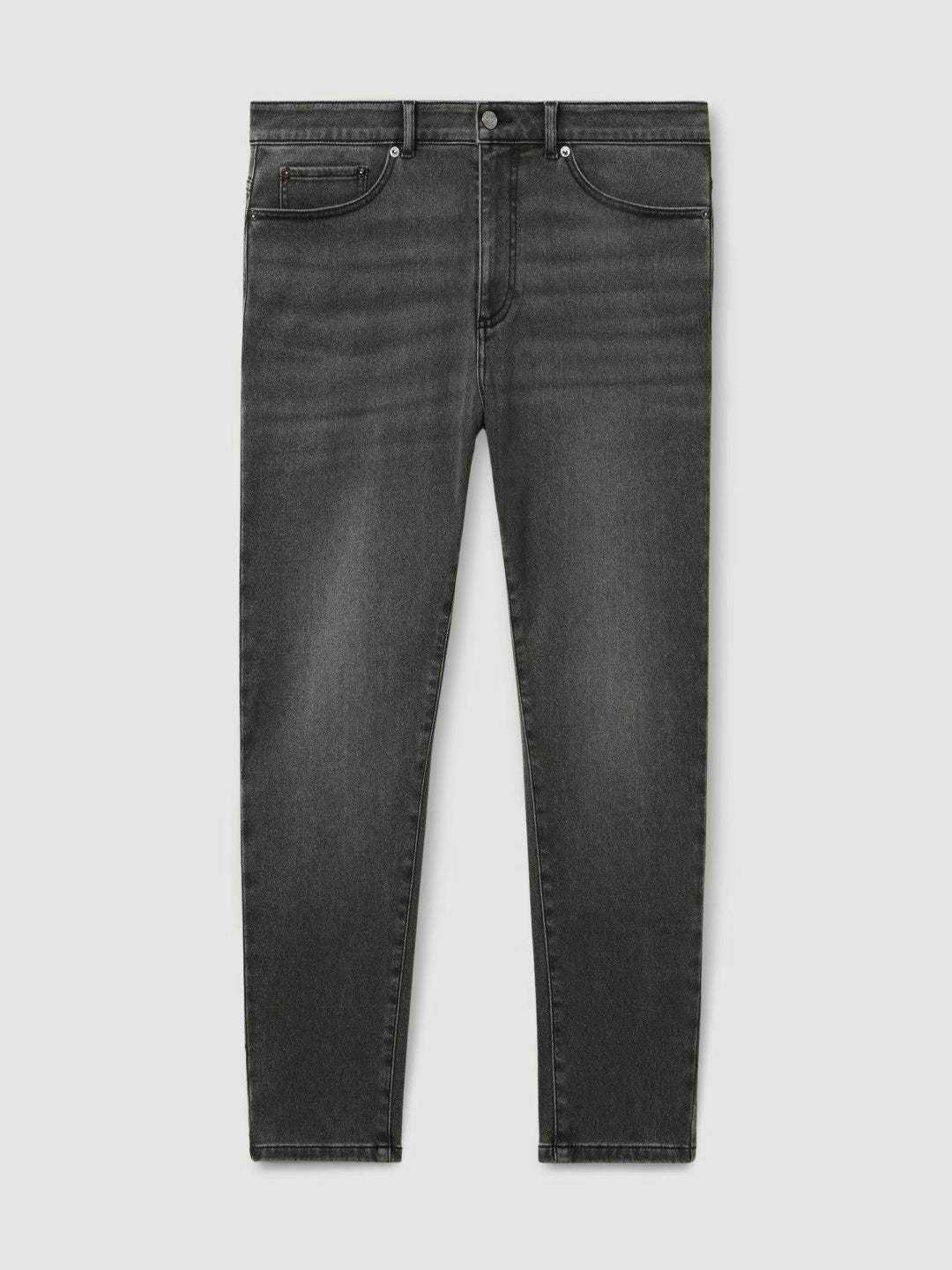 Reiss | Relaxed-Fit Cropped Jeans in Washed Black