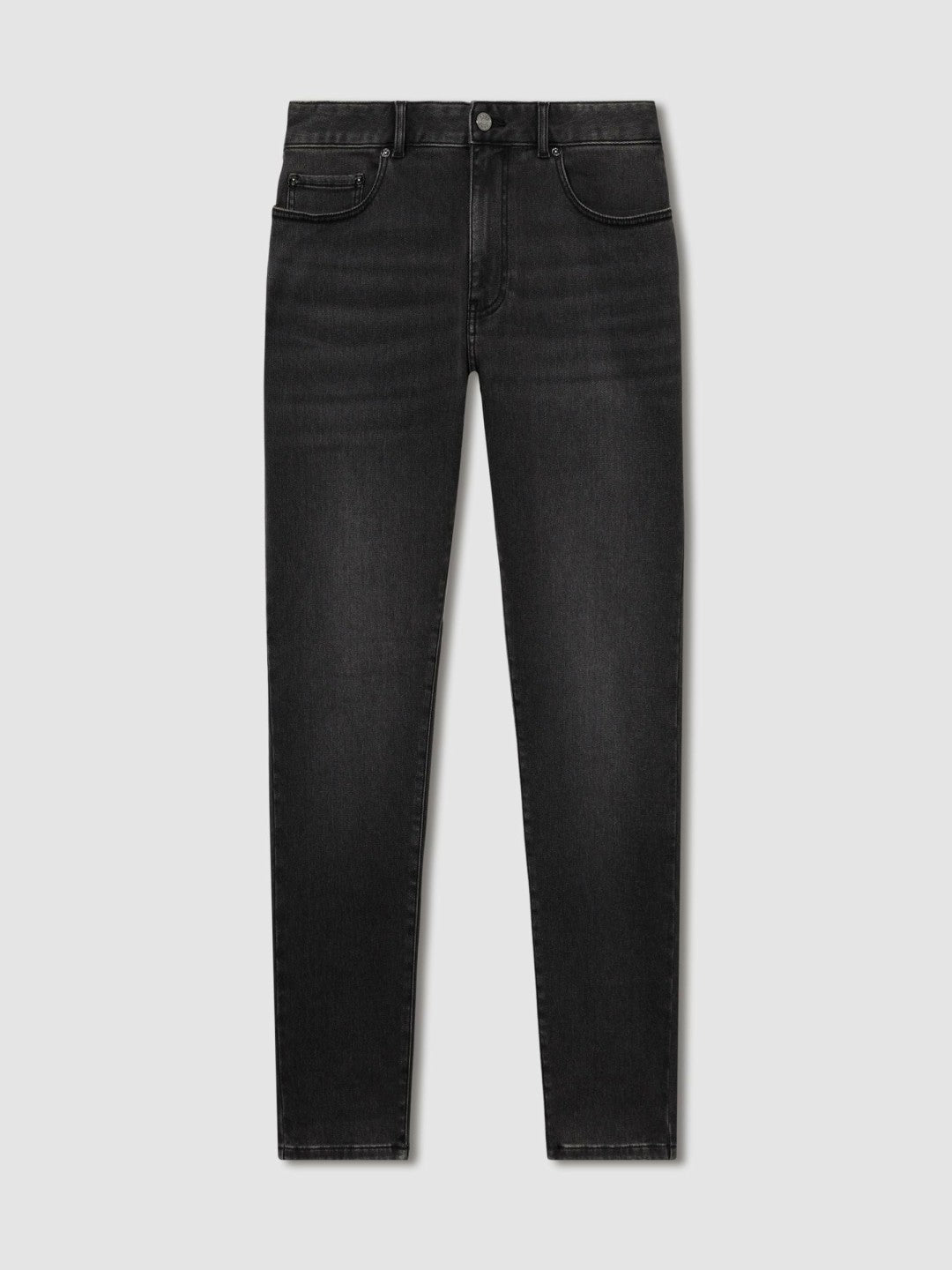 Reiss | Tapered Slim-Fit Jeans in Washed Black