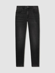 Reiss | Tapered Slim-Fit Jeans in Washed Black