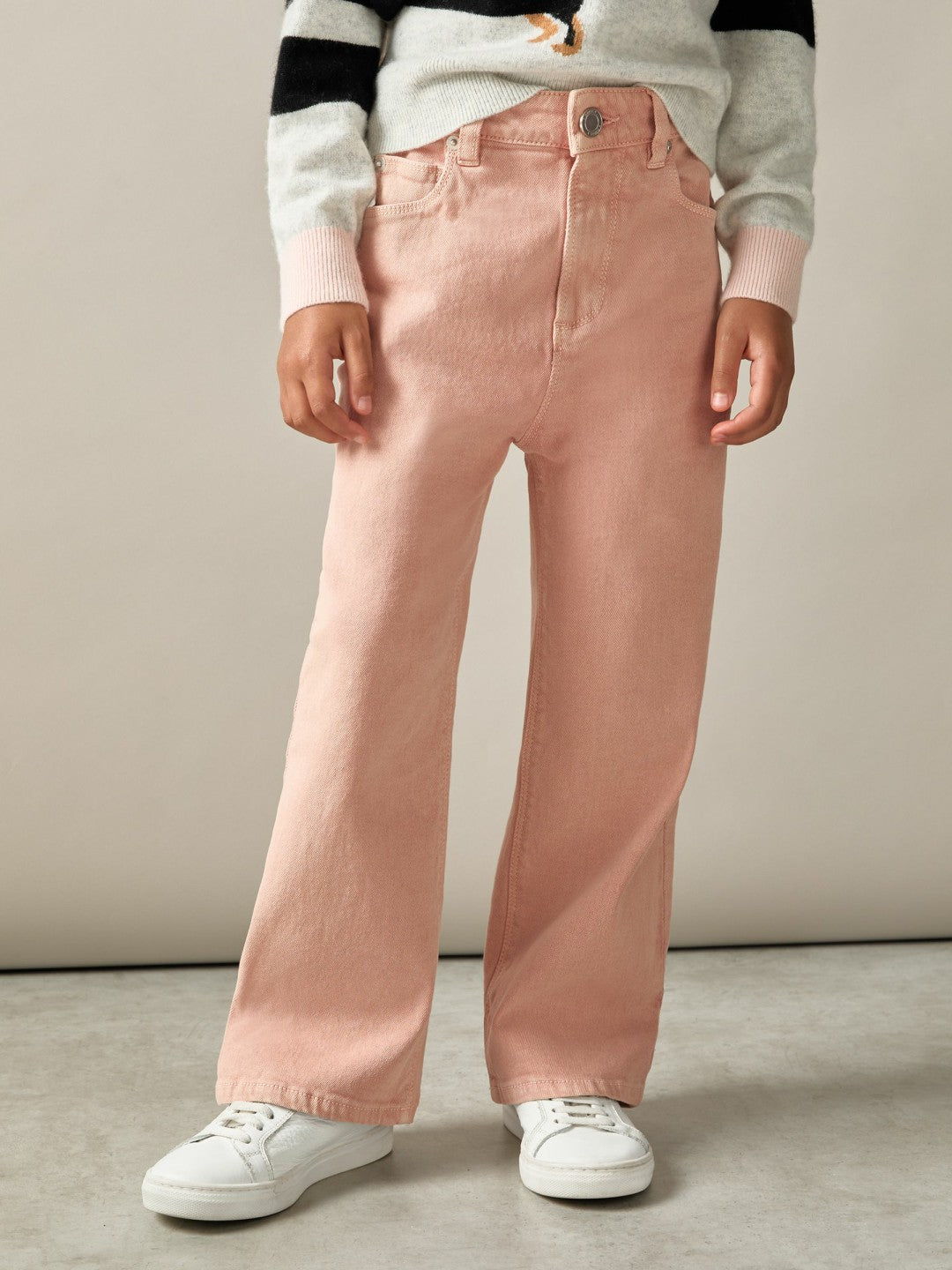 Reiss | 13-14 yrs Wide-Leg Jeans in Pink