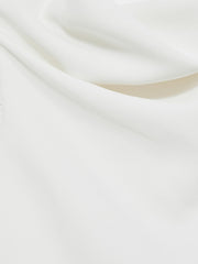 Reiss | 13-14 yrs High-Neck Drape Back Dress in Ivory