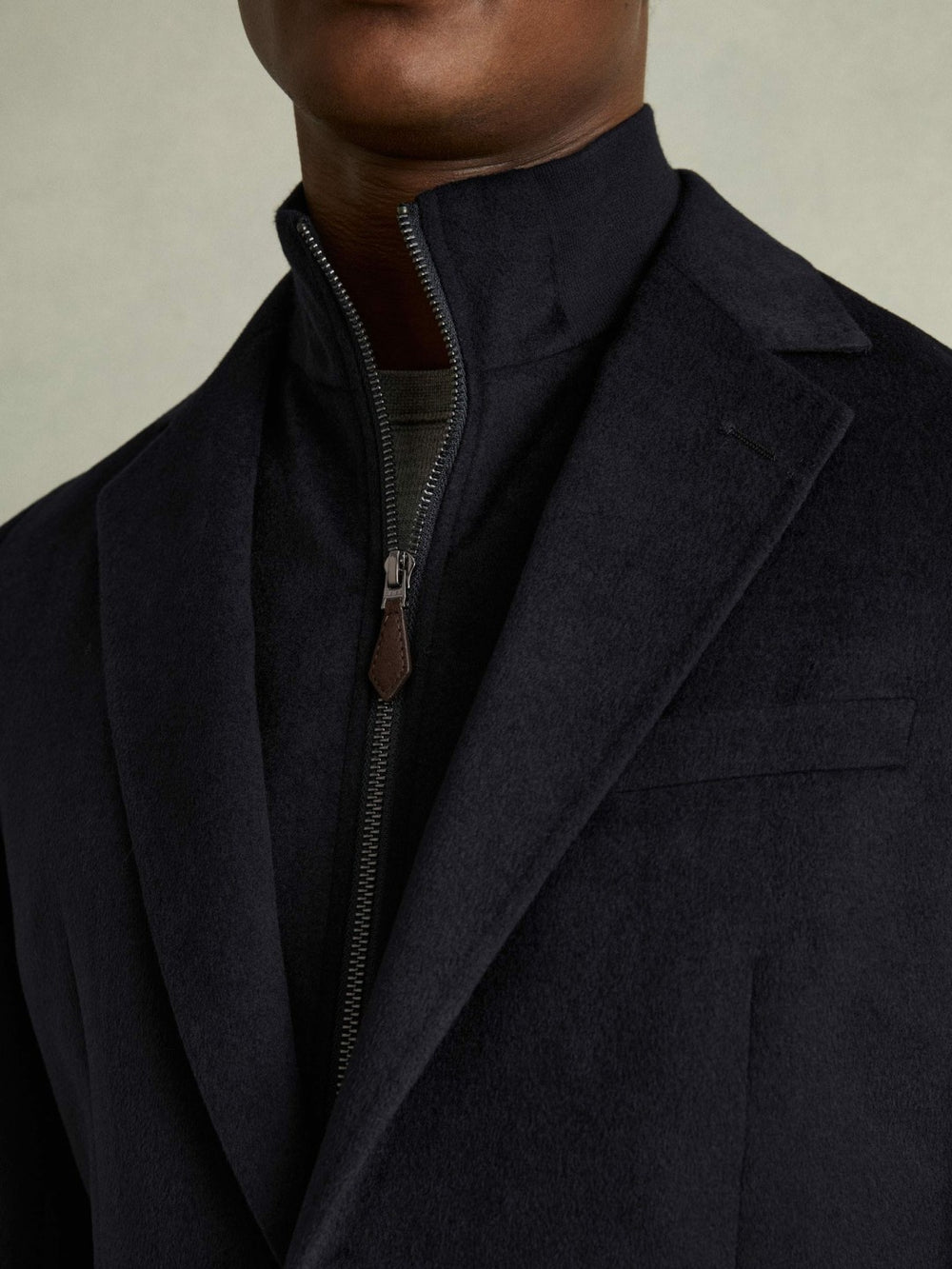 Reiss | Single-Breasted Blazer With Gilet Insert Regular-Fit in Navy