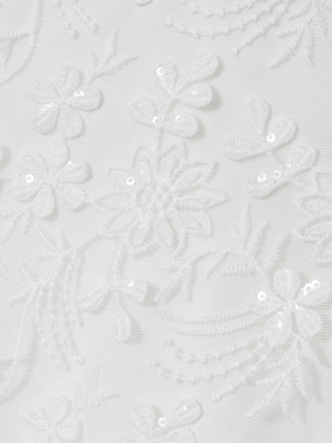Reiss | 9-13 yrs Tulle Floral-Embroidered Bridesmaid Dress in Ivory