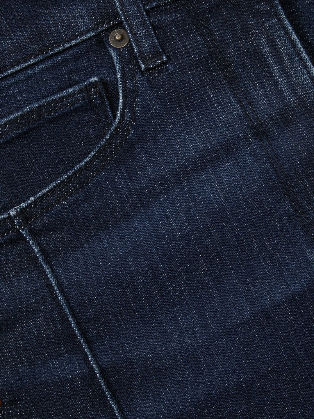 Reiss | Petite Stretch-Cotton Wide-Leg Jeans in Dark Blue