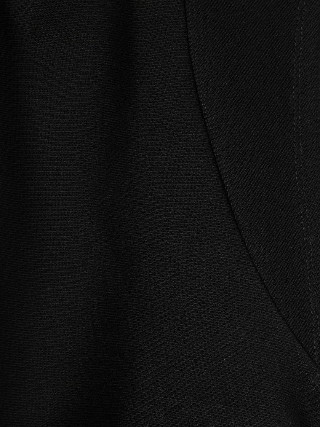 Reiss | Twill-Jersey Draped Midi Dress in Black