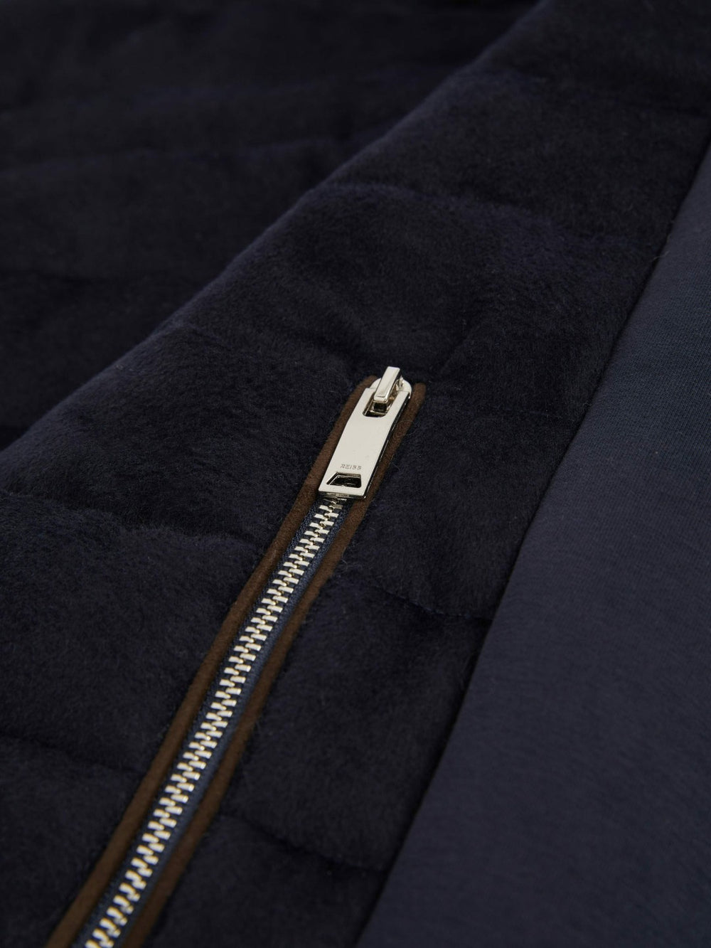 Reiss | Brushed Jersey Quilted Gilet in Navy