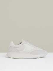 Reiss | Leather Suede Running Trainers in White