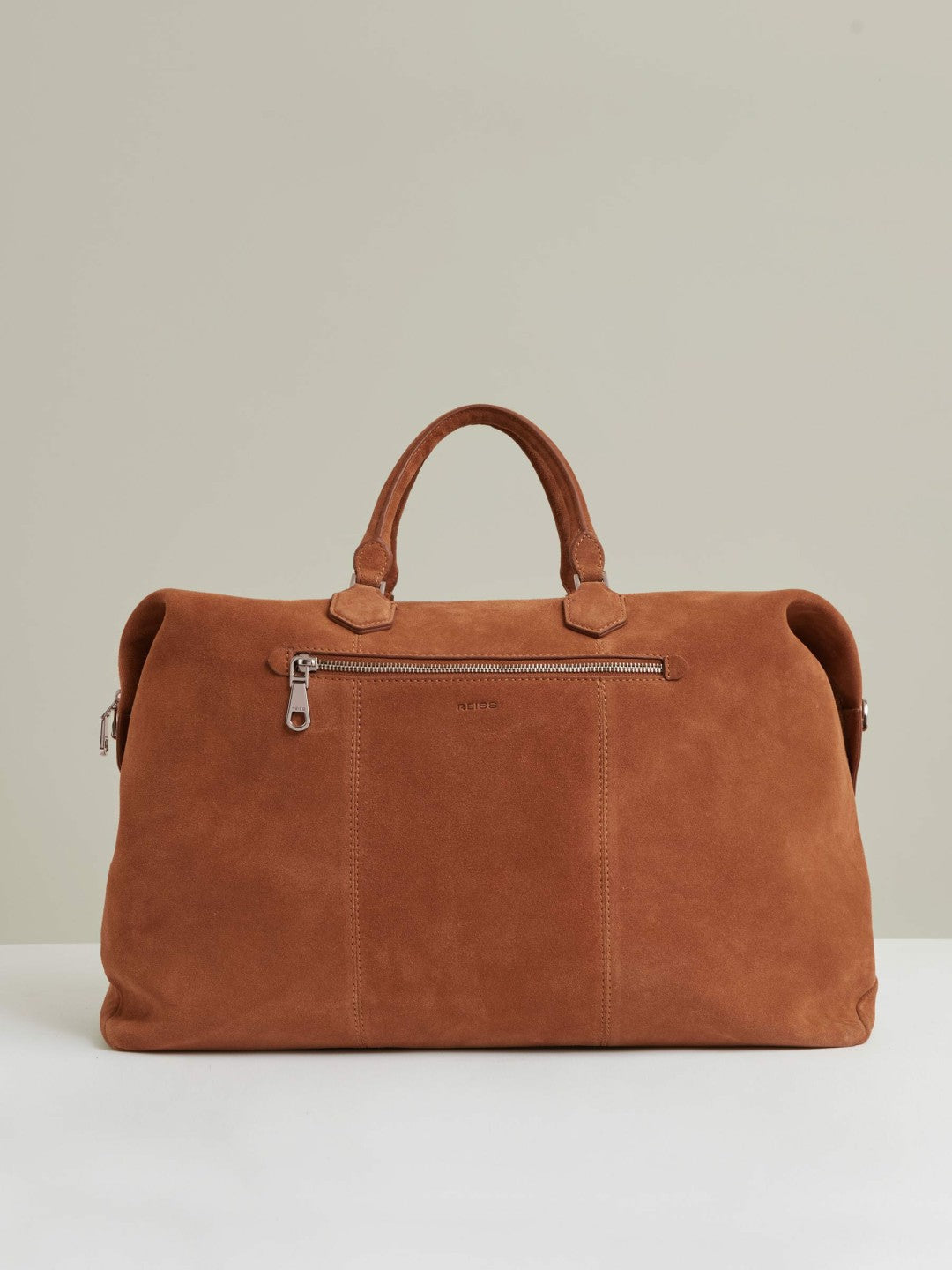 Reiss | Suede Holdall in Light Tan
