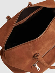Reiss | Suede Holdall in Light Tan