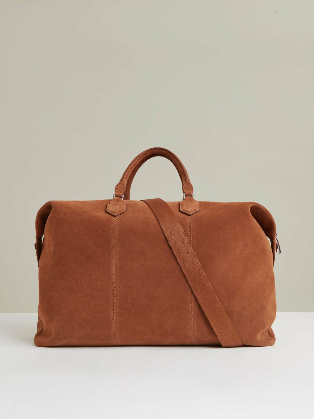 Reiss | Suede Holdall in Light Tan